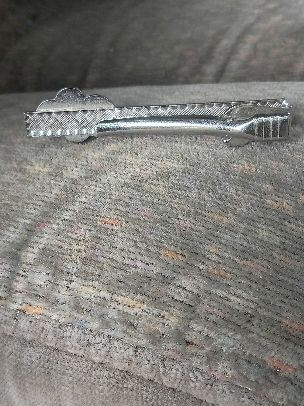 Silver-Tone Coin Accent Hair Clip